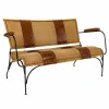 Suoliukas Alexandra House Living Oda Geležis Mango mediena 71 x 76 x 127 cm