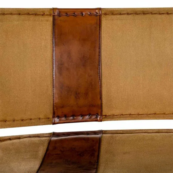 Penkki Alexandra House Living Nahka Rauta Mangopuu 71 x 76 x 127 cm