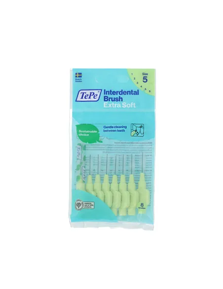 Interdental brushes Tepe 0,8 mm Green Supersoft (8 Pieces)