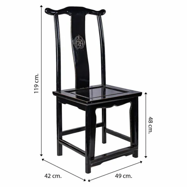 ēdamistabas krēsls Alexandra House Living Melns 42 x 119 x 49 cm