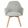 Обеденный стул Alexandra House Living Серый 100 % полиэстер 45 x 90 x 55 cm