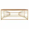 Centrālais galds Alexandra House Living Zelts Dabisks Dzelzs Egles koksne Koks MDF 70 x 50 x 130 cm