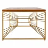 Centrālais galds Alexandra House Living Zelts Dabisks Dzelzs Egles koksne Koks MDF 70 x 50 x 130 cm