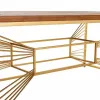 Centrālais galds Alexandra House Living Zelts Dabisks Dzelzs Egles koksne Koks MDF 70 x 50 x 130 cm