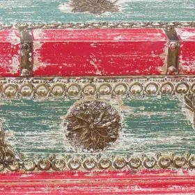 Pūra lāde Alexandra House Living Sarkans Mango koks 28 x 27 x 50 cm Tradicionālais stils