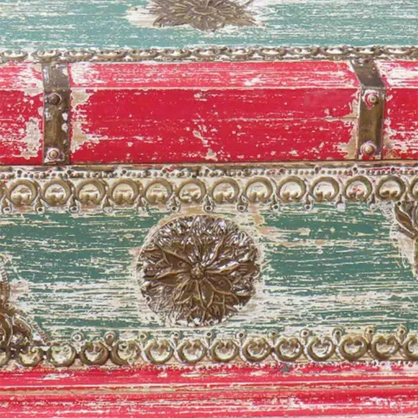Pūra lāde Alexandra House Living Sarkans Mango koks 28 x 27 x 50 cm Tradicionālais stils