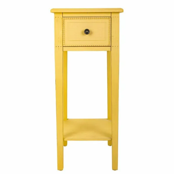 Side table Alexandra House Living Yellow 33 x 78 x 33 cm