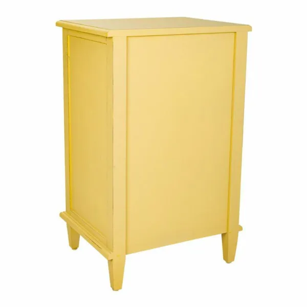 Nightstand Alexandra House Living Yellow 36 x 72 x 45 cm