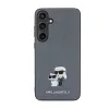 Karl Lagerfeld Saffiano Karl & Choupette Metal Pin - Samsung Galaxy S24+ Case (grey)
