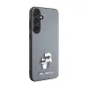 Karl Lagerfeld Saffiano Karl & Choupette Metal Pin - Samsung Galaxy S24+ Case (grey)