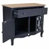 Stalas su stalčiais Alexandra House Living Juoda 36 x 72 x 83 cm