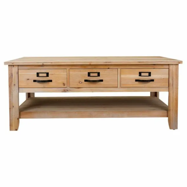Centrinis stalas Alexandra House Living Ruda Eglės mediena Medžio MDF 66 x 48 x 120 cm