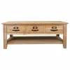 Кофейный столик Alexandra House Living Коричневый древесина ели Деревянный MDF 66 x 48 x 120 cm