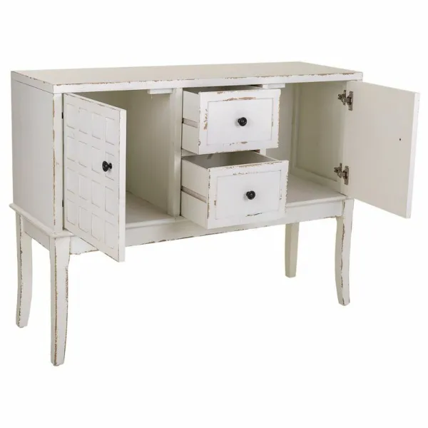 Hall Table with Drawers Alexandra House Living White 36 x 82 x 108 cm