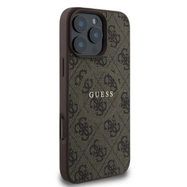 Guess 4G Ring Classic Logo MagSafe - Case iPhone 16 Pro Max (brown)