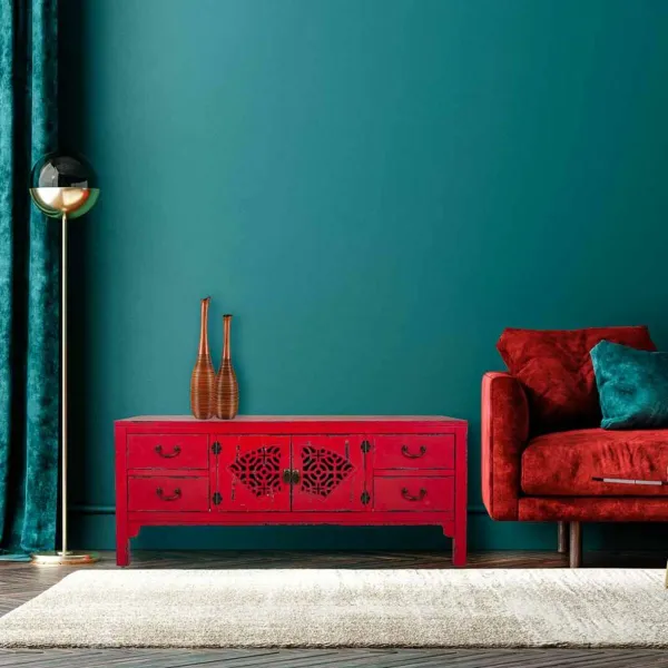 Multipurpose Chest of Drawers Alexandra House Living Red Fir wood MDF Wood 40 x 50 x 120 cm