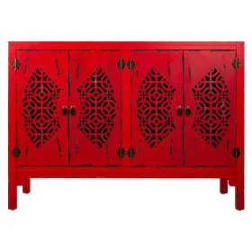 Sideboard Alexandra House Living Red Fir wood MDF Wood 40 x 86 x 120 cm