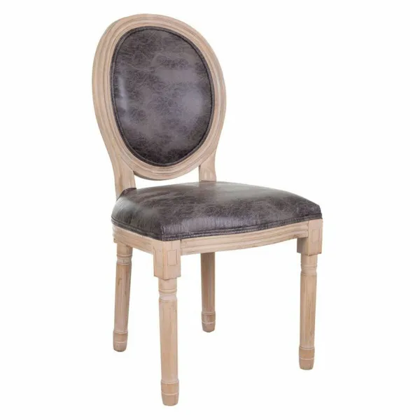 Ruokatuoli Alexandra House Living Harmaa 100 % polyesteri 46 x 96 x 48 cm