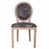Ruokatuoli Alexandra House Living Harmaa 100 % polyesteri 46 x 96 x 48 cm