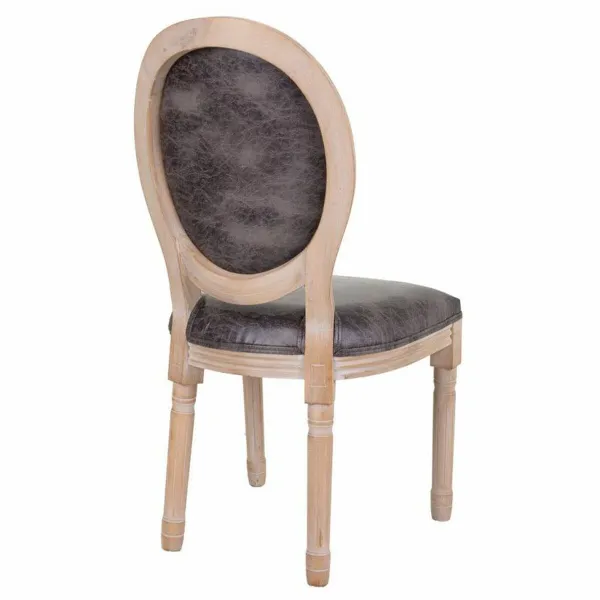 Ruokatuoli Alexandra House Living Harmaa 100 % polyesteri 46 x 96 x 48 cm