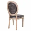 Обеденный стул Alexandra House Living Серый 100 % полиэстер 46 x 96 x 48 cm