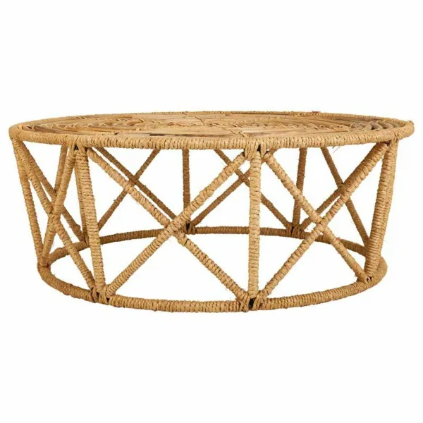Кофейный столик Alexandra House Living Коричневый тростник 80 x 45 x 80 cm