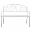 Скамья Alexandra House Living Белый Железо 53 x 91 x 153 cm
