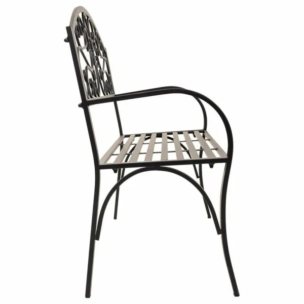 Скамья Alexandra House Living Чёрный Железо 53 x 91 x 153 cm