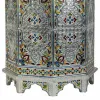Табурет Alexandra House Living Синий Алюминий Деревянный MDF 11 x 42 x 38 cm