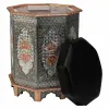 Табурет Alexandra House Living Синий Алюминий Деревянный MDF 11 x 42 x 38 cm