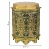 Табурет Alexandra House Living Жёлтый Алюминий Деревянный MDF 11 x 42 x 38 cm
