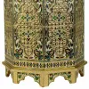 Stool Alexandra House Living Yellow Aluminium MDF Wood 11 x 42 x 38 cm