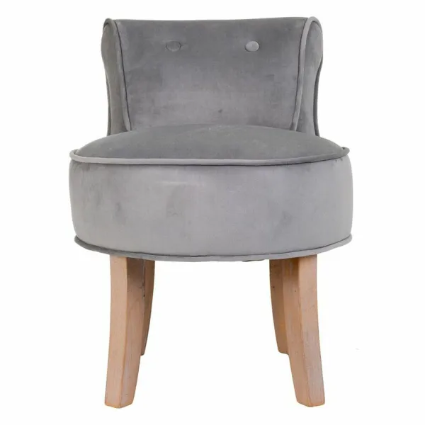 Taburetė Alexandra House Living Pilka Aksomas Guma 46 x 58 x 45 cm