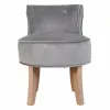 Bench Alexandra House Living Grey Velvet Rubber 46 x 58 x 45 cm