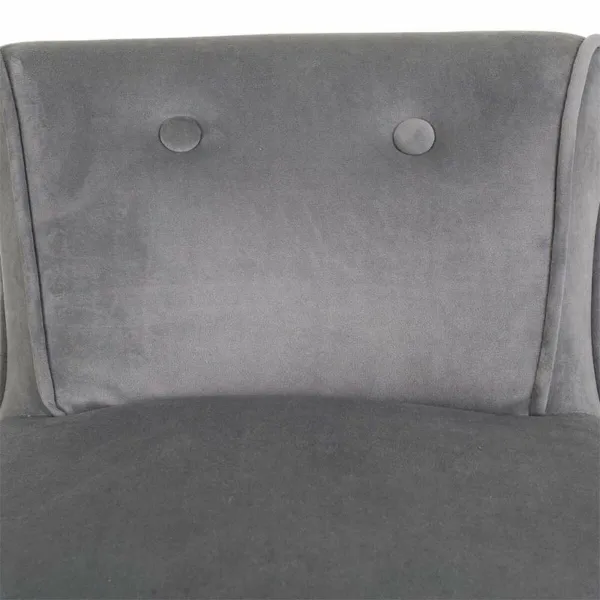 Taburete Alexandra House Living Pelēks Samts Gumija 46 x 58 x 45 cm