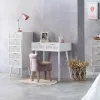 Bench Alexandra House Living Pink Velvet Rubber 46 x 58 x 45 cm