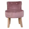Bench Alexandra House Living Pink Velvet Rubber 46 x 58 x 45 cm
