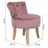Bench Alexandra House Living Pink Velvet Rubber 46 x 58 x 45 cm