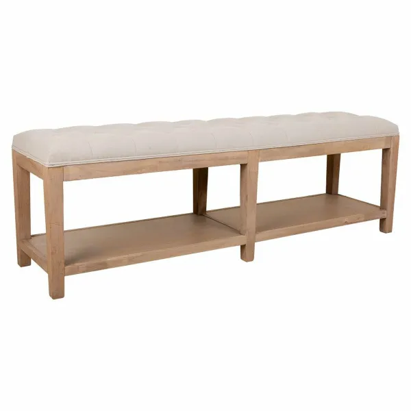 Taburetė Alexandra House Living Pilka Kreminė 38 x 51 x 150 cm