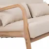 Sofa Alexandra House Living Kreminė 85 x 74 x 122 cm