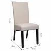 Обеденный стул Alexandra House Living Кремовый 48 x 102 x 49 cm