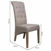 Ruokatuoli Alexandra House Living Harmaa 58 x 107 x 44 cm