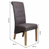Ruokatuoli Alexandra House Living Harmaa 58 x 107 x 44 cm