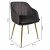 Обеденный стул Alexandra House Living Серый 56 x 78 x 55 cm