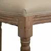 Stool Alexandra House Living Brown Canvas Rubber wood 42 x 121 x 48 cm