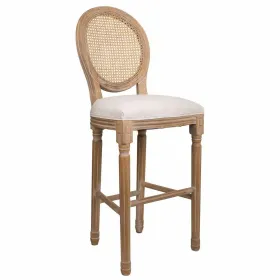Taburetė Alexandra House Living Kreminė Rotangas Kaučiukmedžio mediena 42 x 121 x 48 cm