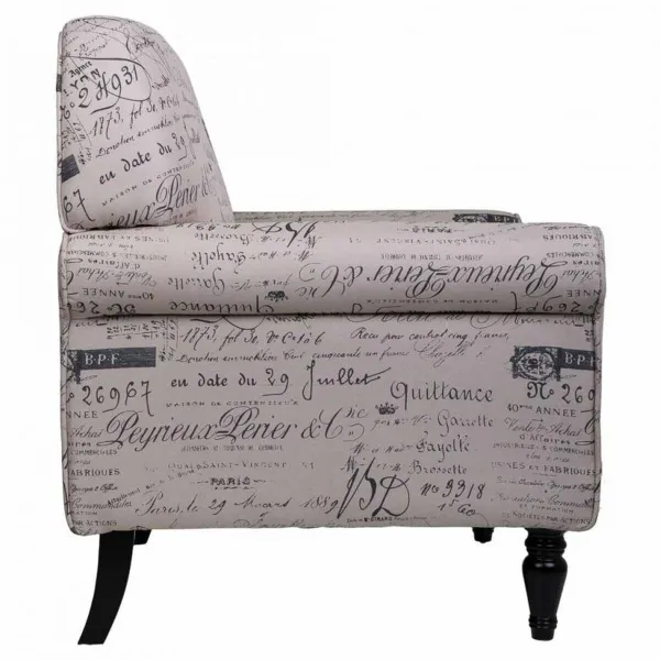 atzveltnes krēsls Alexandra House Living Bēšs 77 x 89 x 75 cm Polsterējums
