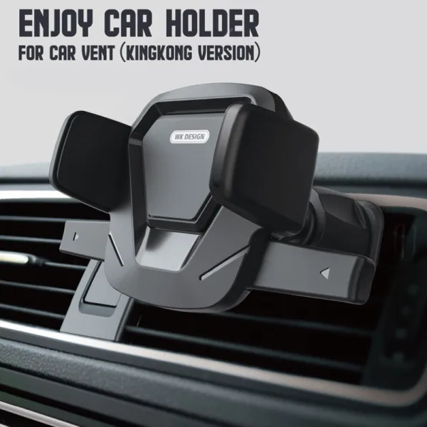 WEKOME WP-U82 King Kong Series - Mechanical car holder for phones 4.7"- 6.5" (Black)