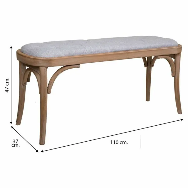 Taburetė Alexandra House Living Pilka Kaučiukmedžio mediena 37 x 47 x 110 cm