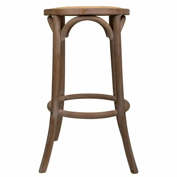 Табурет Alexandra House Living Коричневый ротанг древесина каучукового дерева 38 x 75 x 38 cm